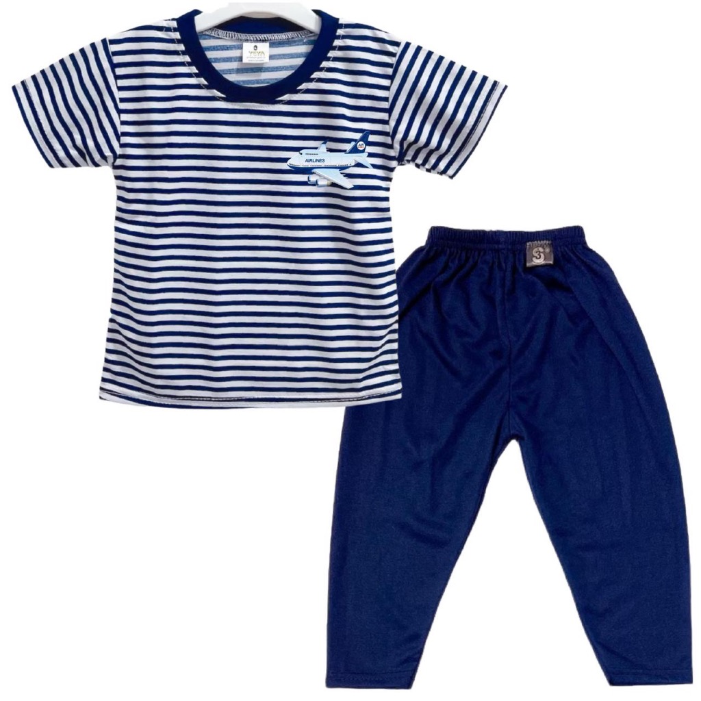 KATUN 3S YEYA-Conjunto Kids'stripe CP DTF/PRINT L0G0 AIRLINES Algodão