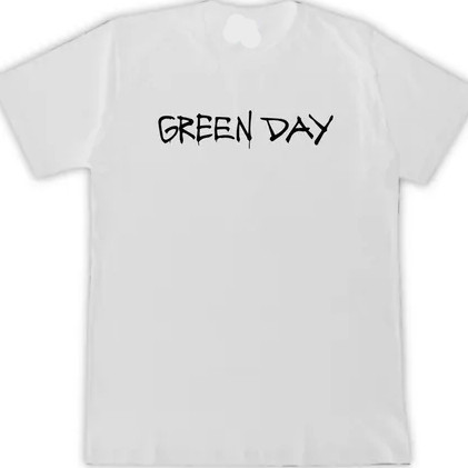 Camisa Premium Green Day Logo Banda Punk Rock Blusa Unissex Música Pop Camiseta 100% Algodão