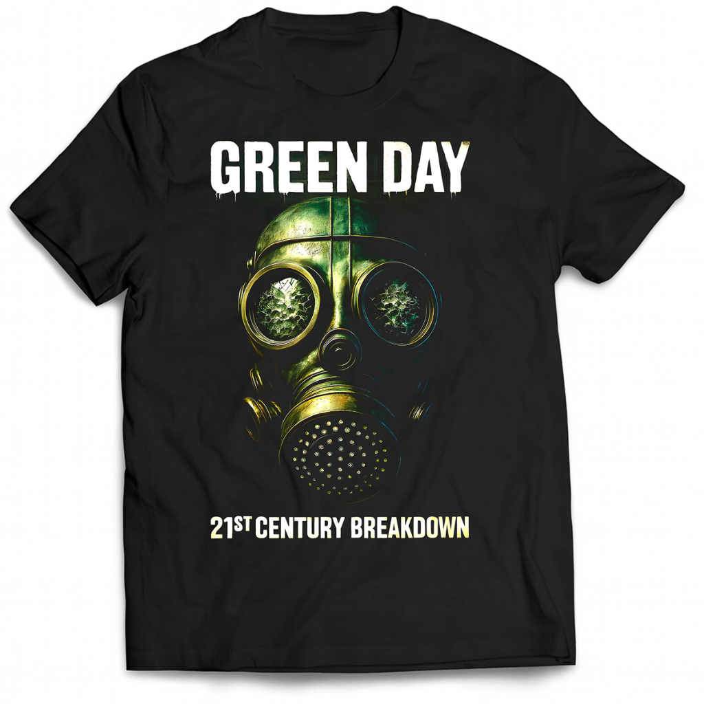 Camiseta Green Day 21st Century Breakdown 100% Algodão Unissex Camisa Banda Green Day