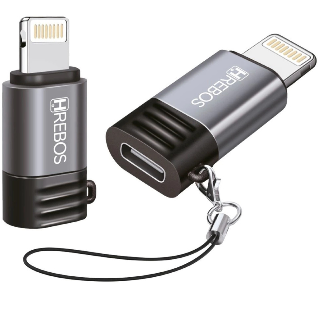 Adaptador OTG Lightning Macho para Tipo C Femea Hrebos Ad 048