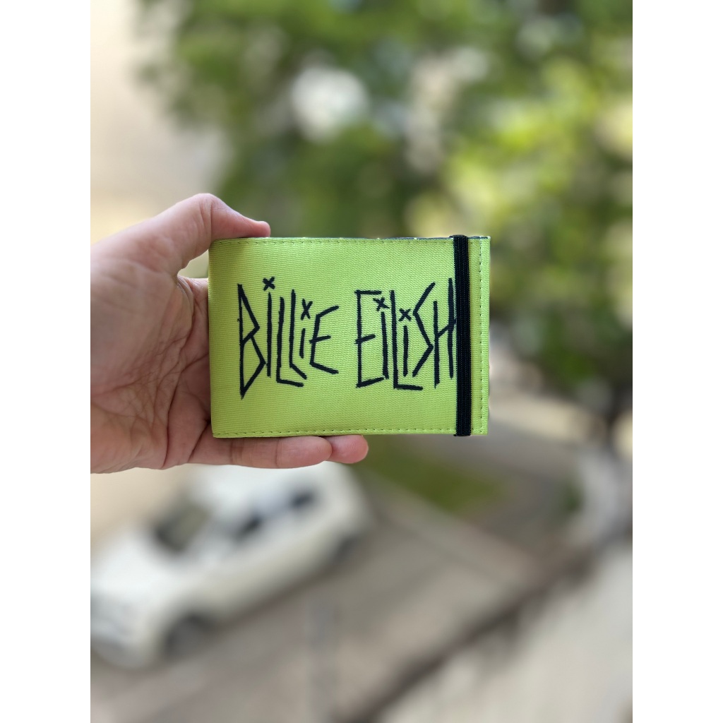 Carteira Slim Cantora Billie Eilish Green