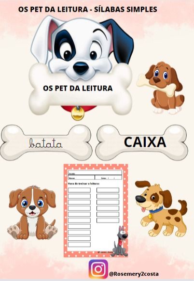 OS PET DA LEITURA - SÍLABAS SIMPLES