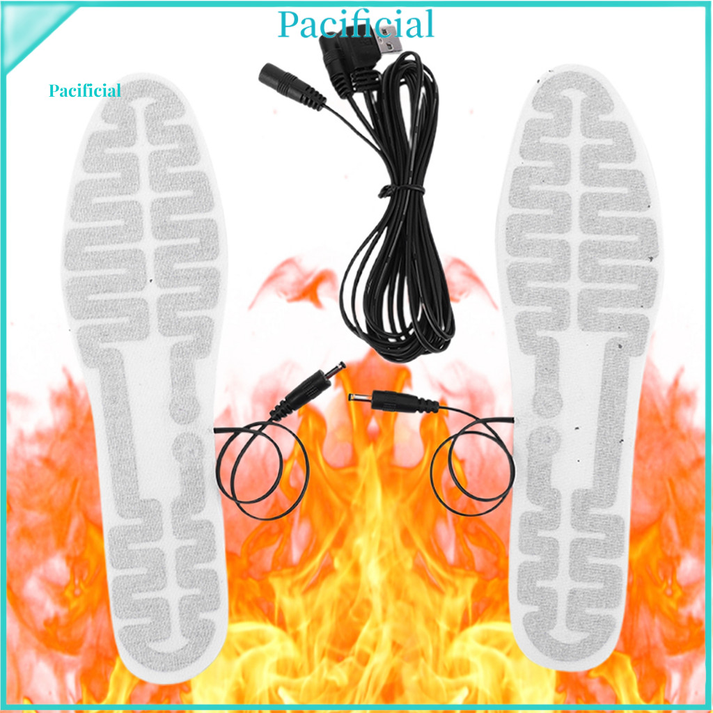 Electric Heating Insoles Usb Foot Warmers for Men Women – Rechargeable Winter Pads for Hunting Skiing Fishing Outdoor