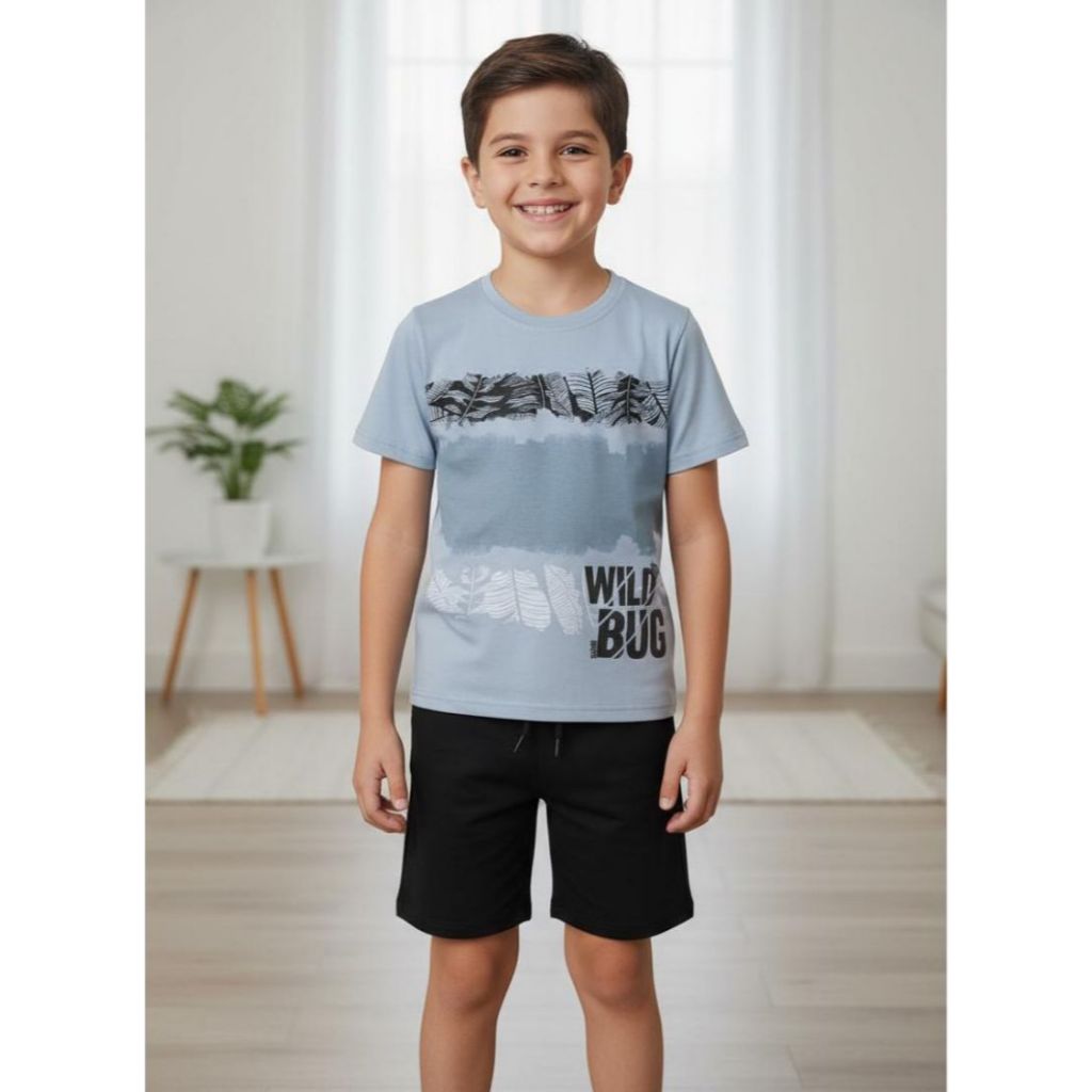 CONJUNTO INFANTIL 2PÇS MANGA CURTA ELIAN WILD