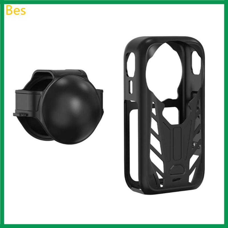 Bes Slip on Silicone Body Case Para X6 Action Camera Lens Cover Protector Tarvel