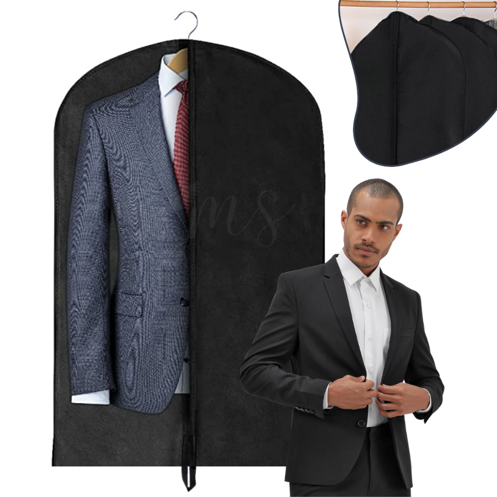 Kit 10 Capas Roupas Protetora Terno Vestido Roupa Com Zíper 60X100 CM