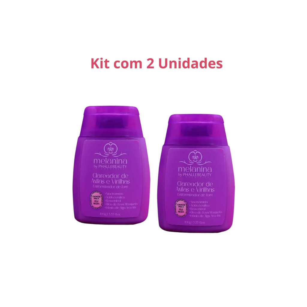 Kit 2 Phallebeauty Melanina – Cuidado Uniformizador para Áreas Escurecidas