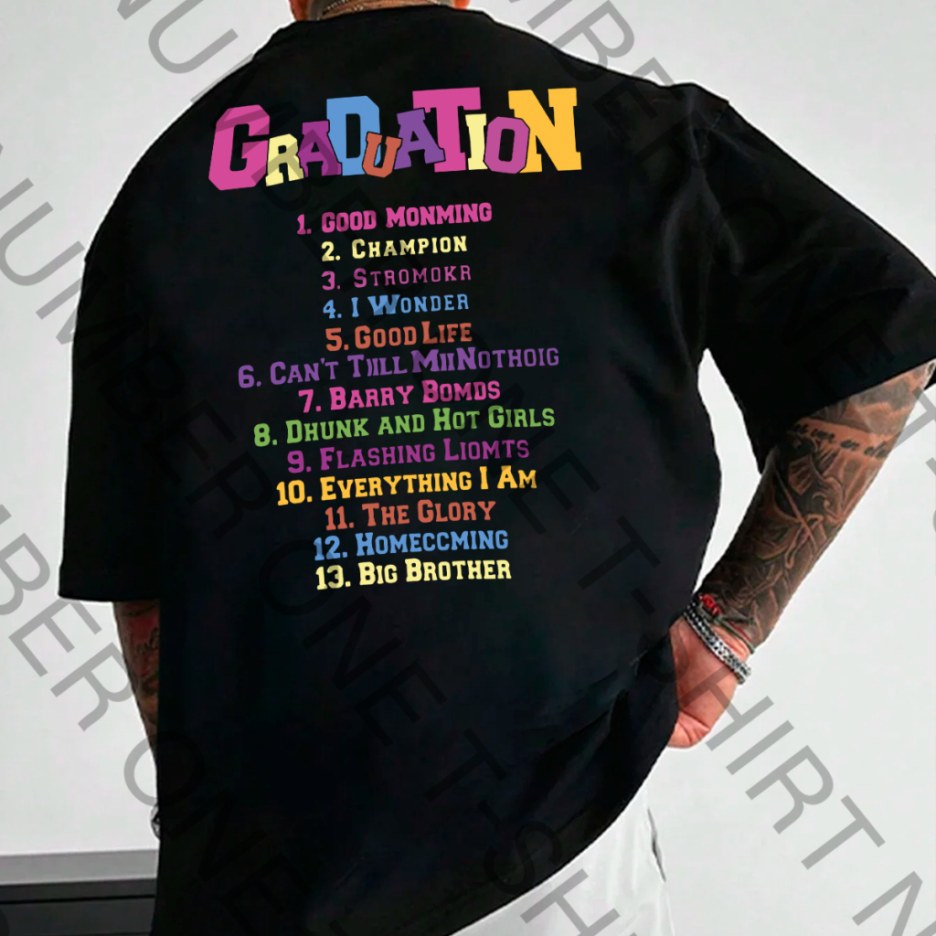 Camiseta Basica Algodao Kanye West Graduation Bear Album Rapper Unissex