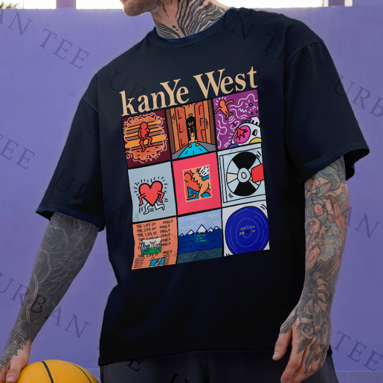 Camiseta Basica Algodao Kanye West Disco Biografia Album Graduation Unissex
