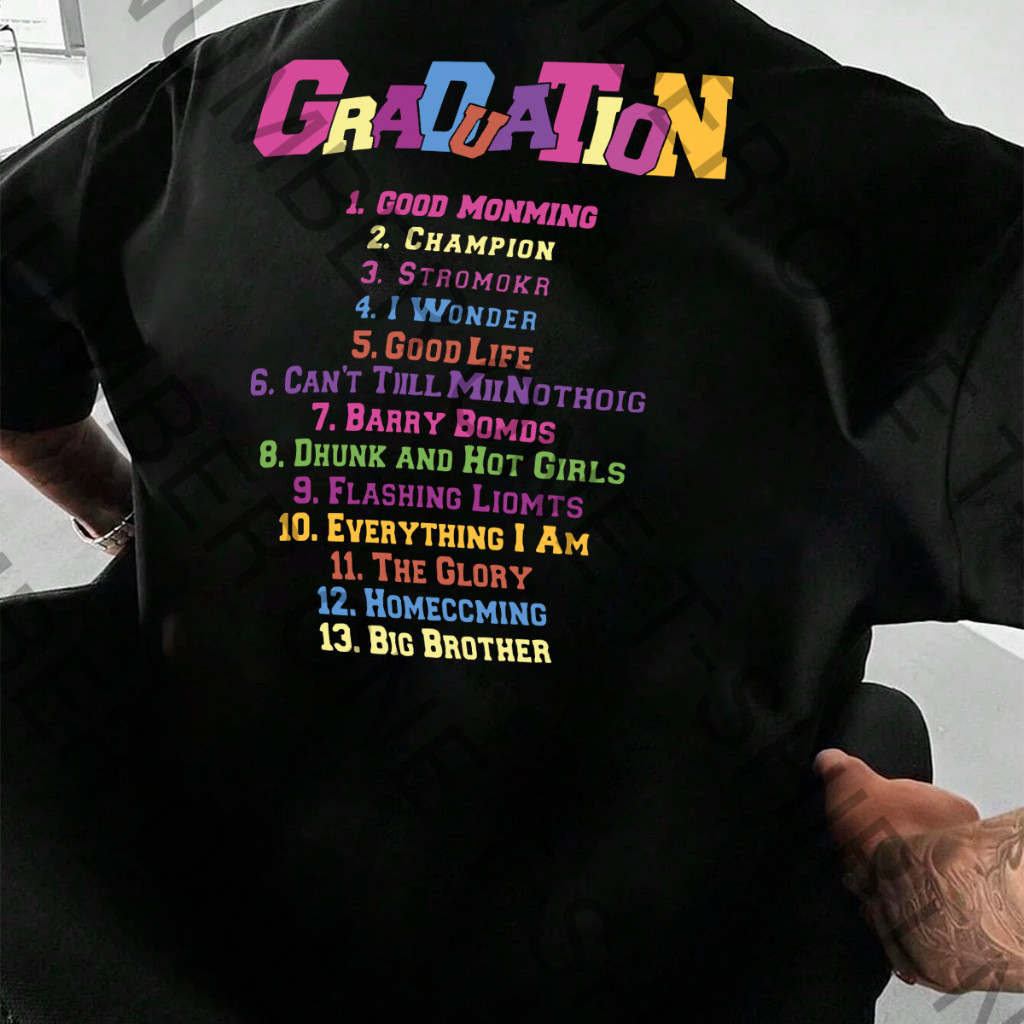 Camiseta Unissex Estampa Kanye West Graduation Bear Álbum -Camisa de Malha 100% Algodão - Envio Imediato - VS Shopp