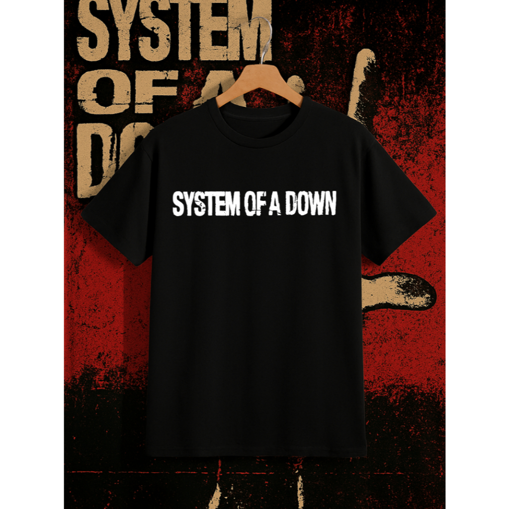 Camiseta System of a Down Banda Rock Camisa Unissex Adulto Infantil Streetwear Algodão Casual