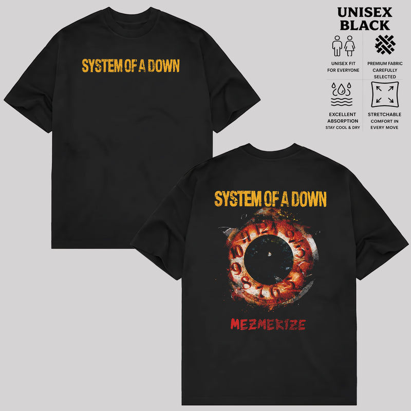 Music.Soul Camiseta e Sweater Unissex System Of A Down Banda Rock Estampa Vintage Confortável Premium Estilosa Casual