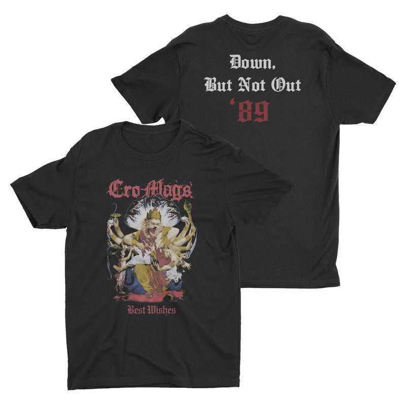 Music.Soul Camiseta Unissex Cro - Mags Banda Down But Not Out Estampa Moderna Confortável Estilosa Casual