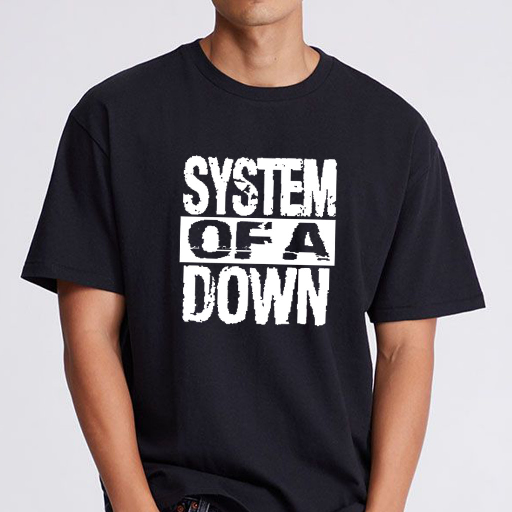 Camisa Camiseta System of a Down Banda de Rock Unissex 100% Algodão Básica Casual