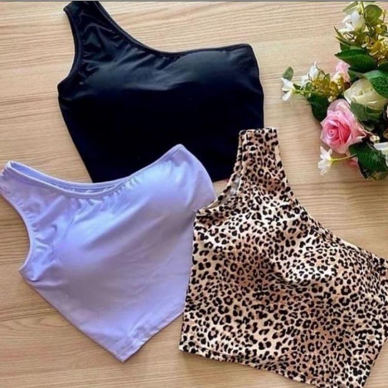 Top basico estilo causal cropeed mula