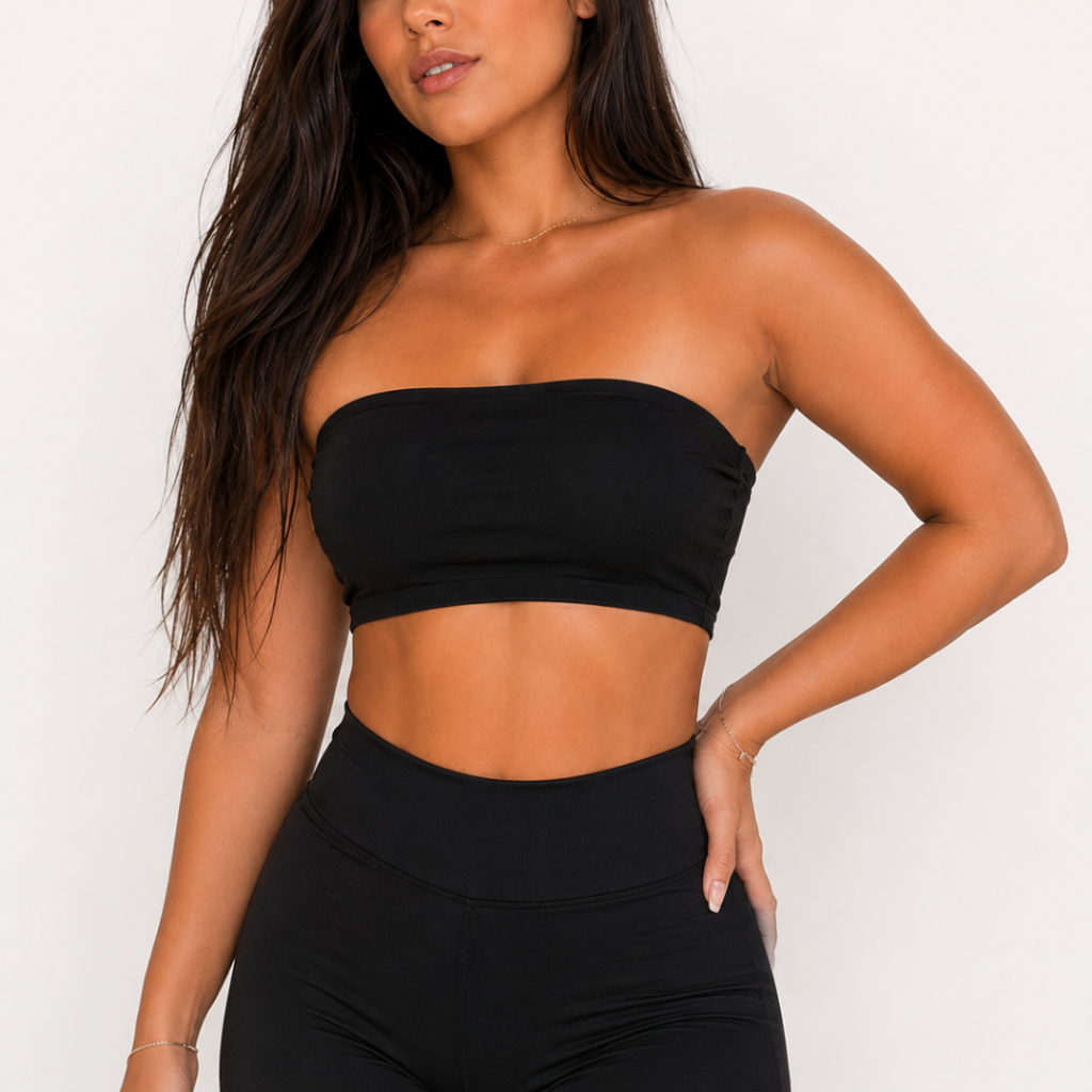 Top basico estilo causal cropeed faixa