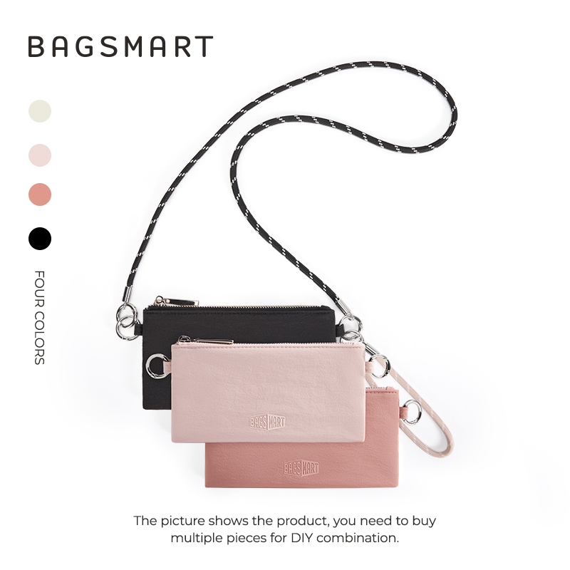 BAGSMART Mini Crossbody Bolsa Sling Phone Ombro DIY Combinação Carteira Pequena À Prova D'água
