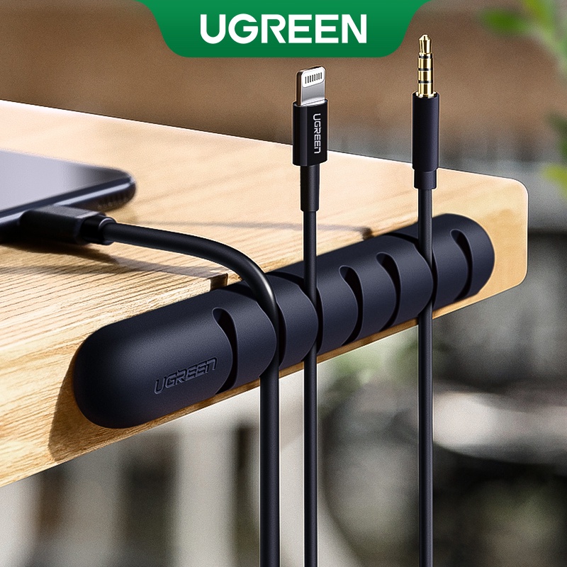 Ugreen Cabo Organizador Silicone Gestão De USB Flexível Winder Clips Para Mouse Fone De Ouvido