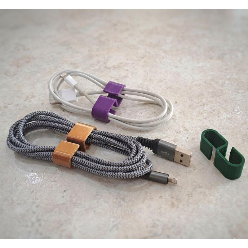 Organizador de Cabos Clip Reforçado - Fone,USB,Carregador Kit 5