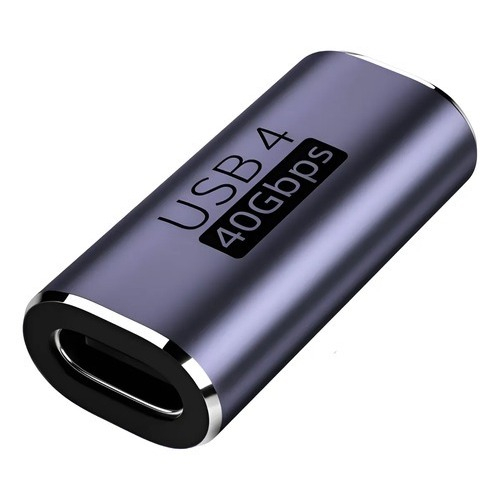 Adaptador Usb Tipo C Fêmea Fêmea 8k 60hz 40gbps 240w