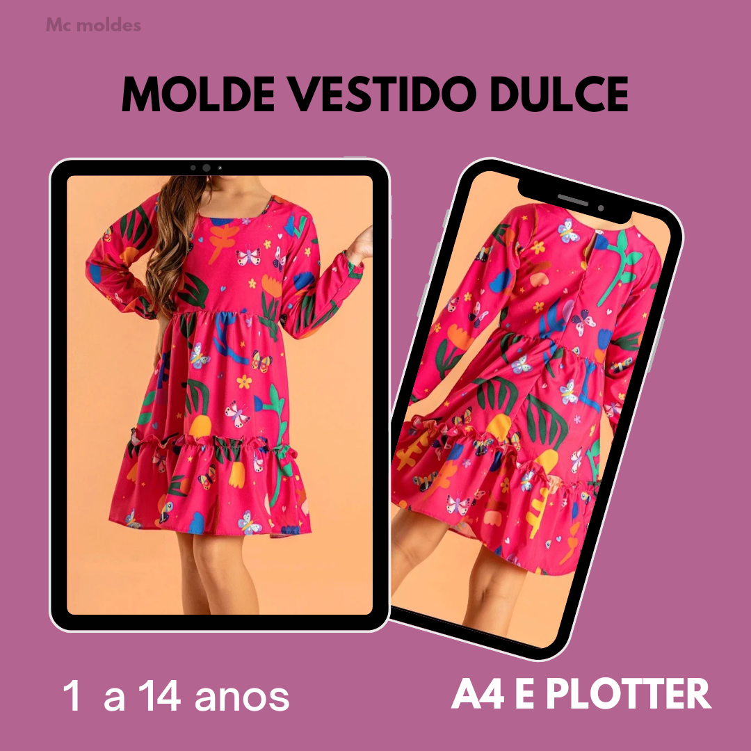 Molde Vestido Dulce