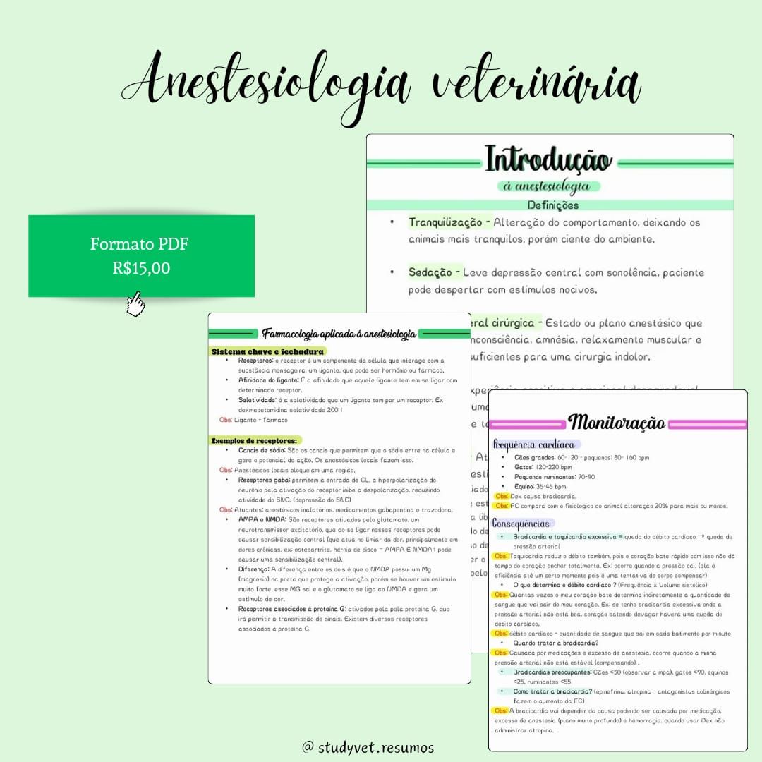 Anestesiologia Veterinária