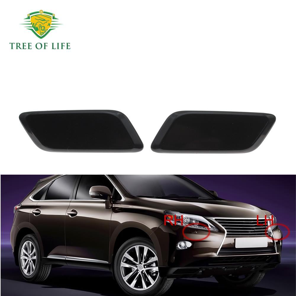 Para LEXUS RX270 RX350 RX450 2012 2013 2014 2015 Amortecedor Dianteiro Farol Lavadora Spray Limpeza Atuador Jet Capa Tam