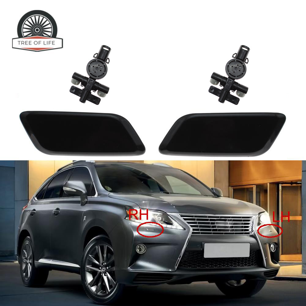 Para Lexus RX270 RX350 RX450H GGL15 GYL15 2012 2013 85045-48030 85044 Bocal Lavador Do Farol Dianteiro Pulverizador Tamp