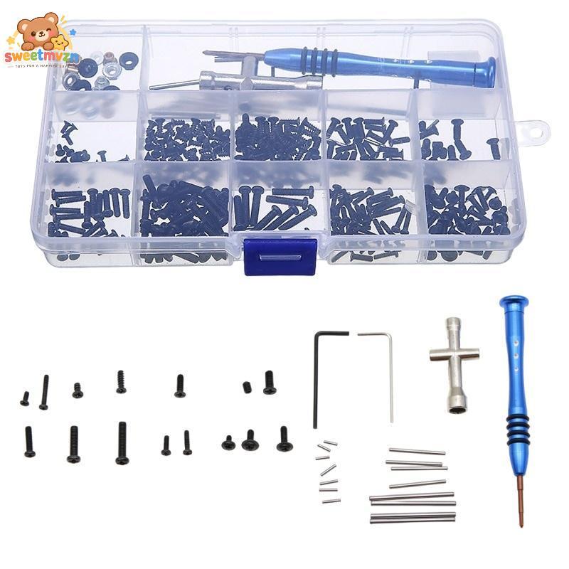 sweetmvzn 1 Conjunto Para WLtoys 144010 144001 144002 124016 124017 124018 124019 Peças De Carro RC Metal Upgrade Retrof