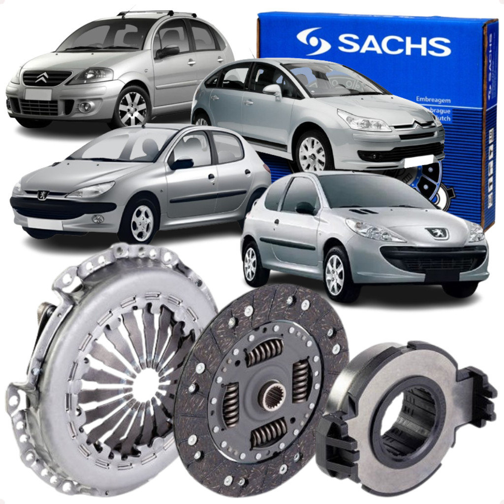 Kit Embreagem Sachs C3 C4 Aircross 206 207 307 Hoggar Partner Berlingo Aircross X-Sara Grand Raid