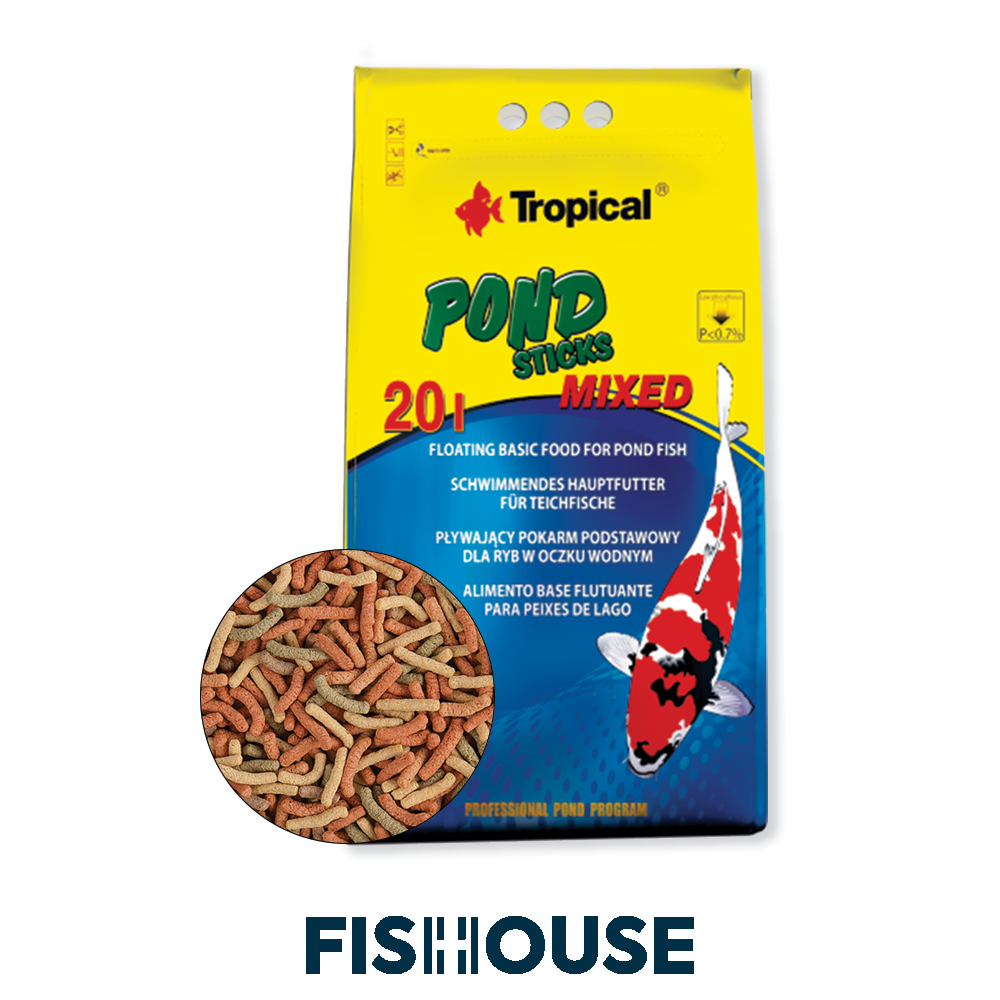 Ração para carpas - Pond Sticks Mixed (Saco -1,6Kg) - Tropical