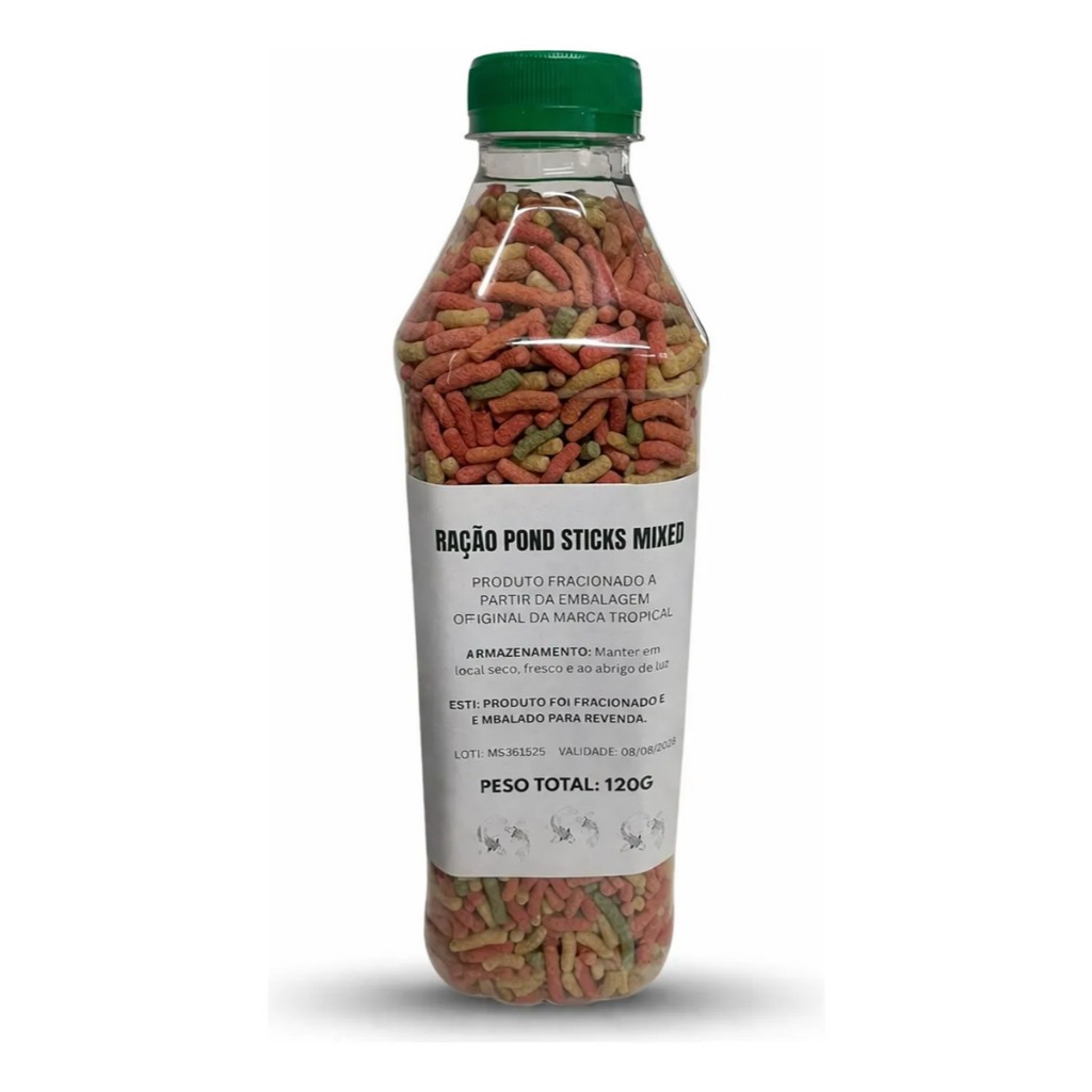 Ração Fracionada Pond Sticks Mixed 120g Produto Original