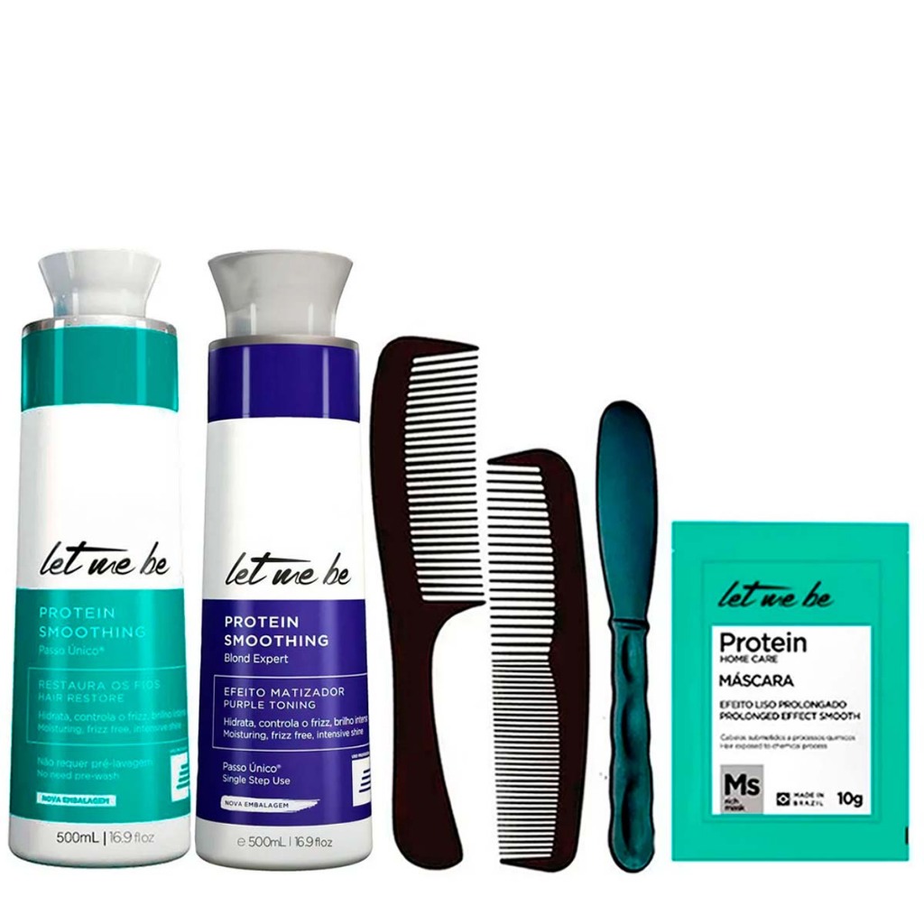 Kit Progressivas Matiza e Protein Smoothing Let Me Be 500ml