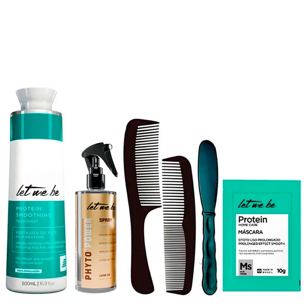 Kit Progressiva Smoothing e Spray Duo Effect 260ml Let Me Be