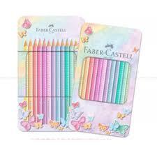 Lápis de COR Triangular Sparkle 12 TONS Pastel Lata