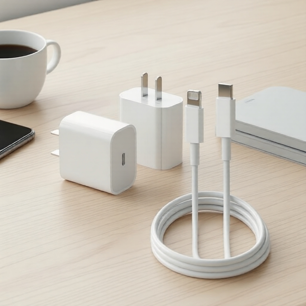 Adaptador de Carregador 45W Fast PD + Cabo Tipo-C para para iPhone 7-14 e iPad