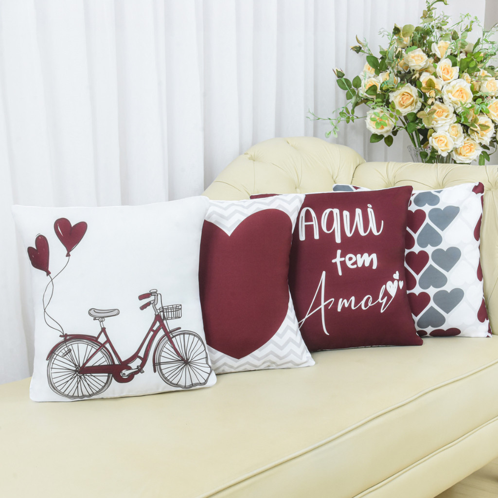 Kit 4 Capas De Almofada Modern Print 45X45 Novidades Lançamento Em Estampas FOTOS REAIS