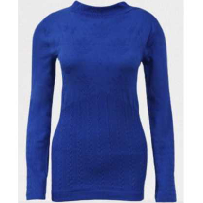 Blusa Feminina Térmica Canelada Gola Alta Manga Longa Peluciada Segunda Pele Tamanho Ùnico Várias Cores