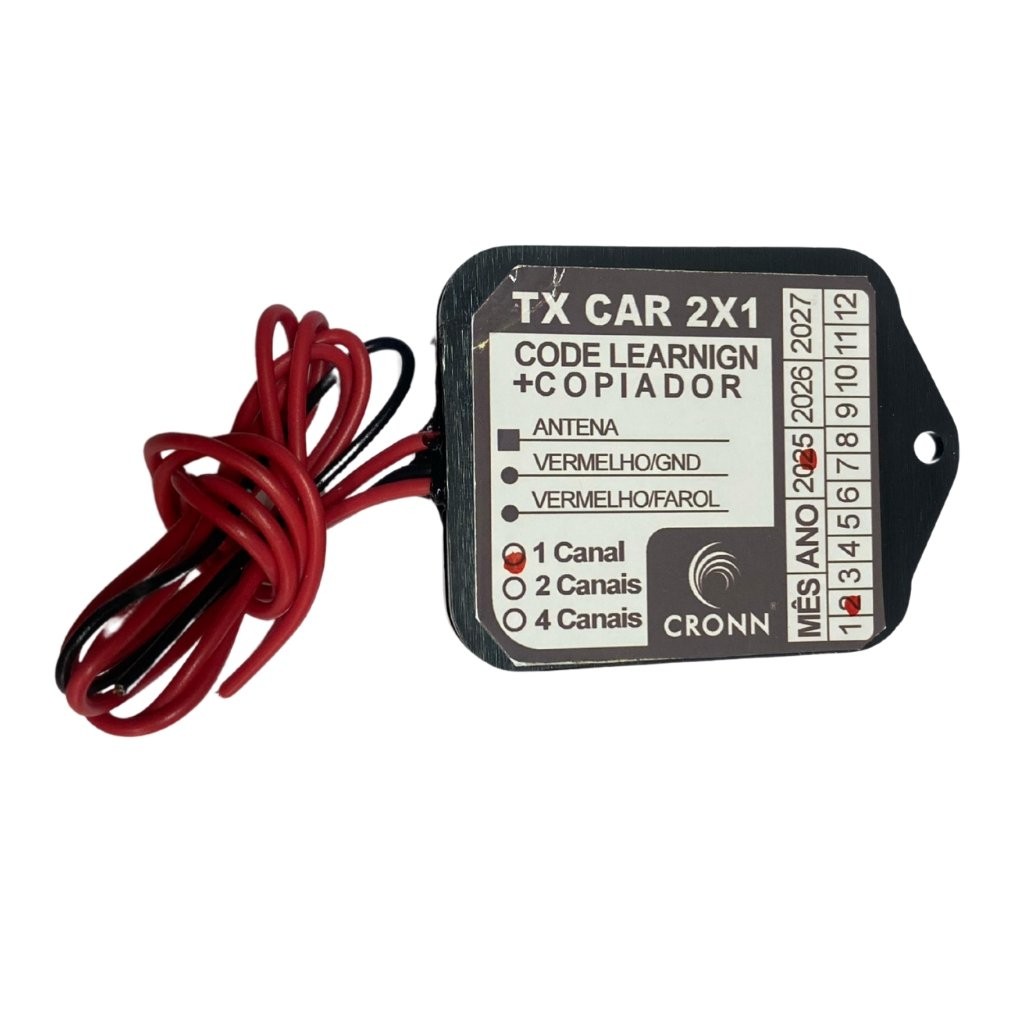 Tx Car Copiador 433Mhz 1 Canal Para Um Portão Luz Alta Farol