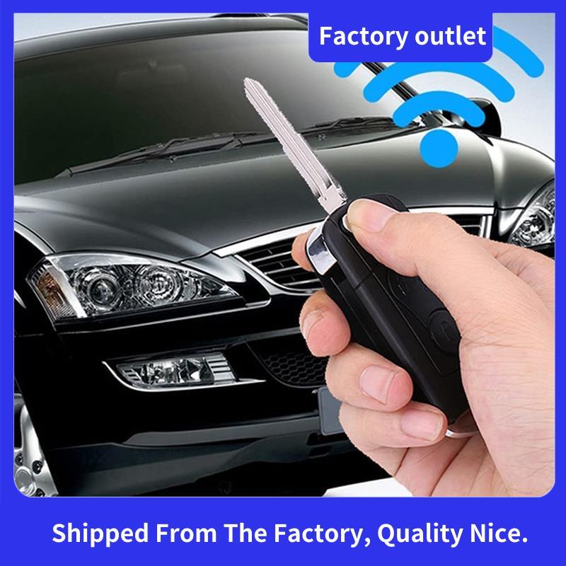 Para Actyon Flip Remote Car Key Shell Case 2 Botões Acessórios Carro , Preto