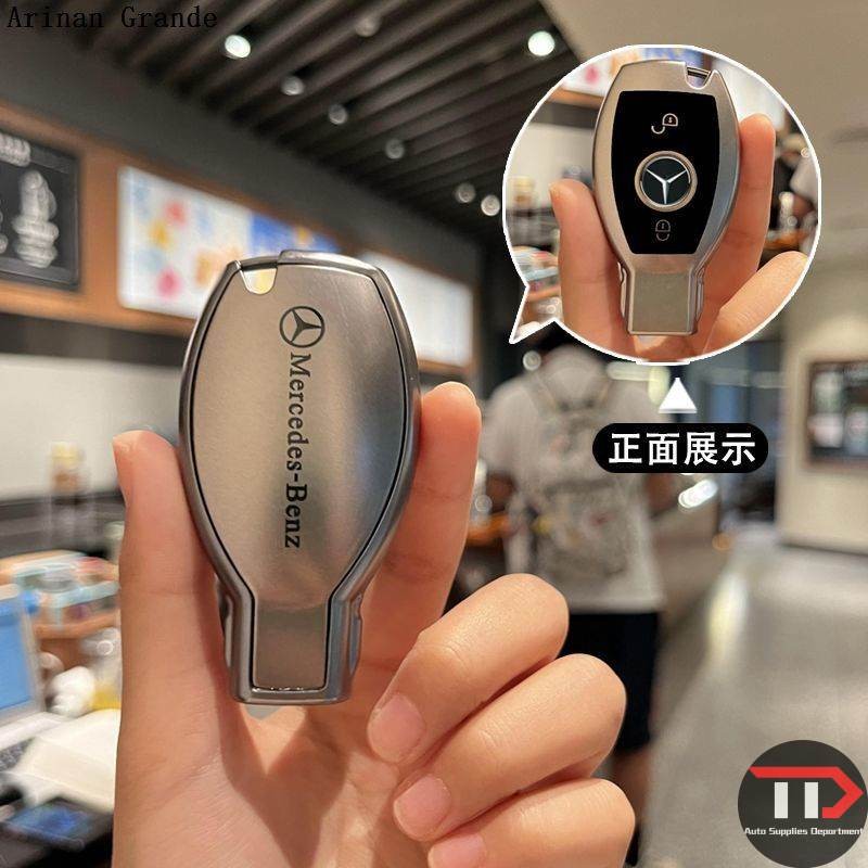 Capa chave TPU para Mercedes‑Benz Classe A, C, E, GLC, protetor chaveiro acessório automotivo