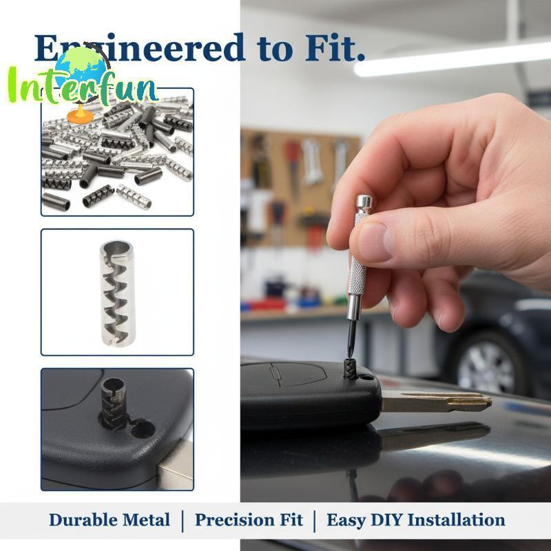 [InterfunB] 200 Pcs Car Flip Remote Key Pinos Fixos E Parafusos Kit De Ferramentas De Reparo Para Losmiths Uso DIY [Novo