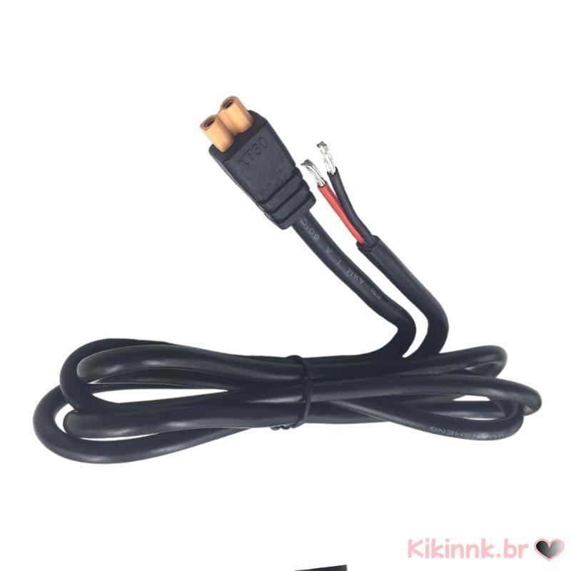 XT30 Fêmea Fio Aberto Trança 1 2M Para Extensão Estanhado Vermelho E Preto Termina LED Instalar FPV Ar