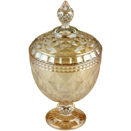 potiche de cristal com pe diamond