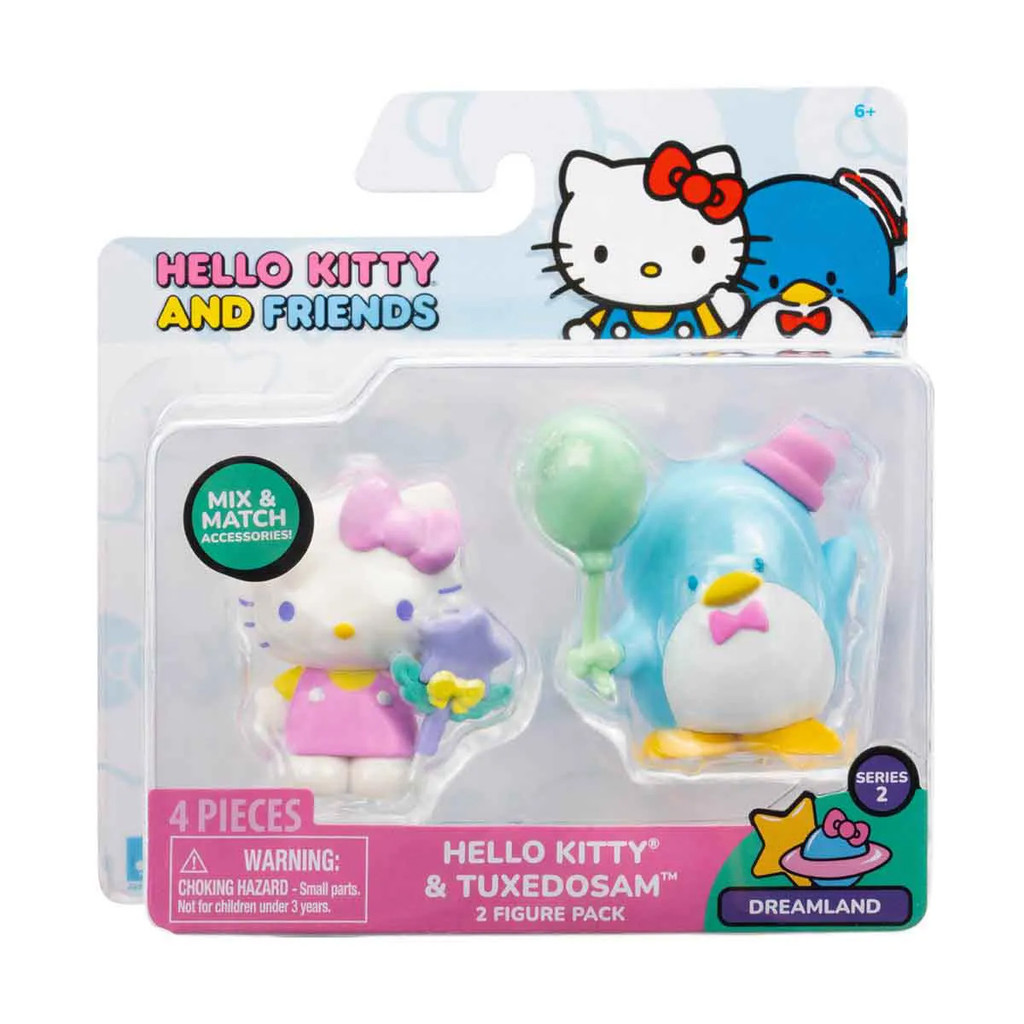 Pack 2 Bonecas Figuras Hello Kitty E Amigos de Hello Kitty E Tuxedosam