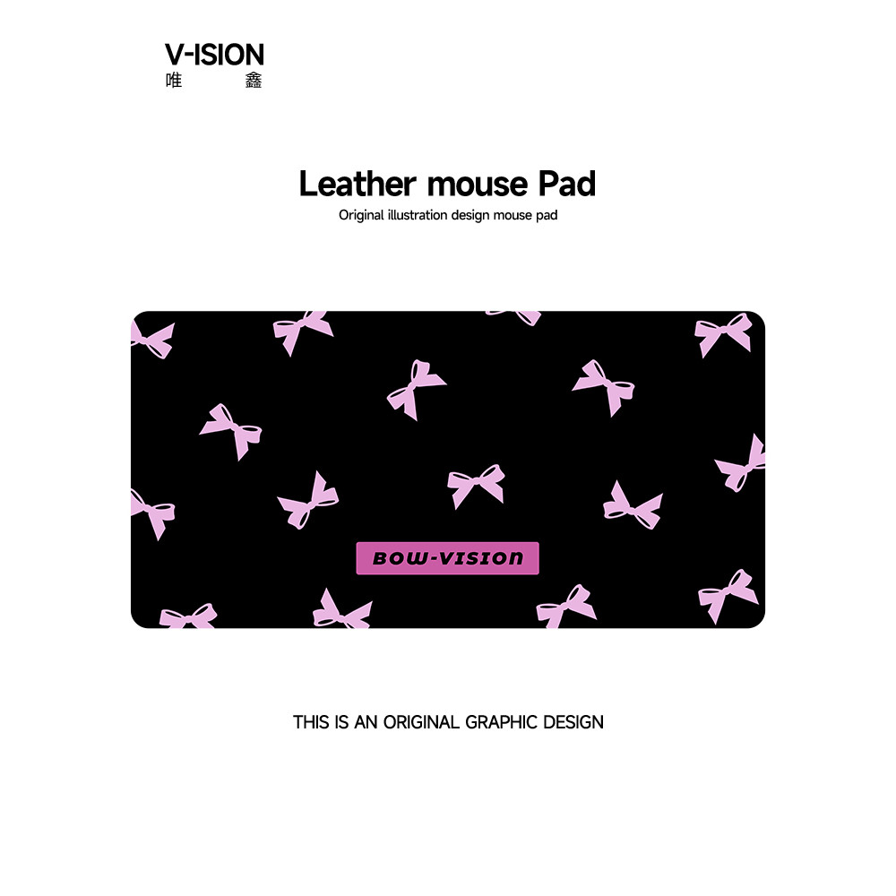 VISION Butterfly Tie Oversized Mouse Pad Meninas Escritório Aprendizagem Jogo Teclado de computador Almofada de mesa de