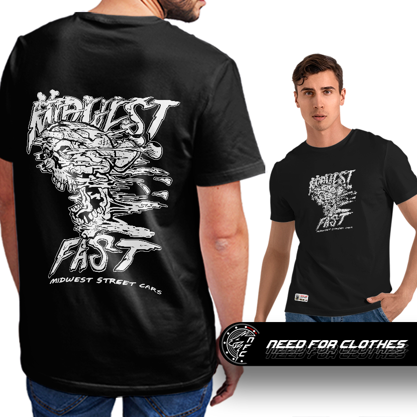 Camiseta Drag Racing Midwest Fast Street Outlaws No Prep Race Street Car Muscle Car