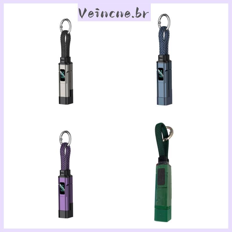 Chaveiro Liga Zinco Durabilidade VEI Display Digital PD3 0 PD2 0 Fio Carregamento Efici