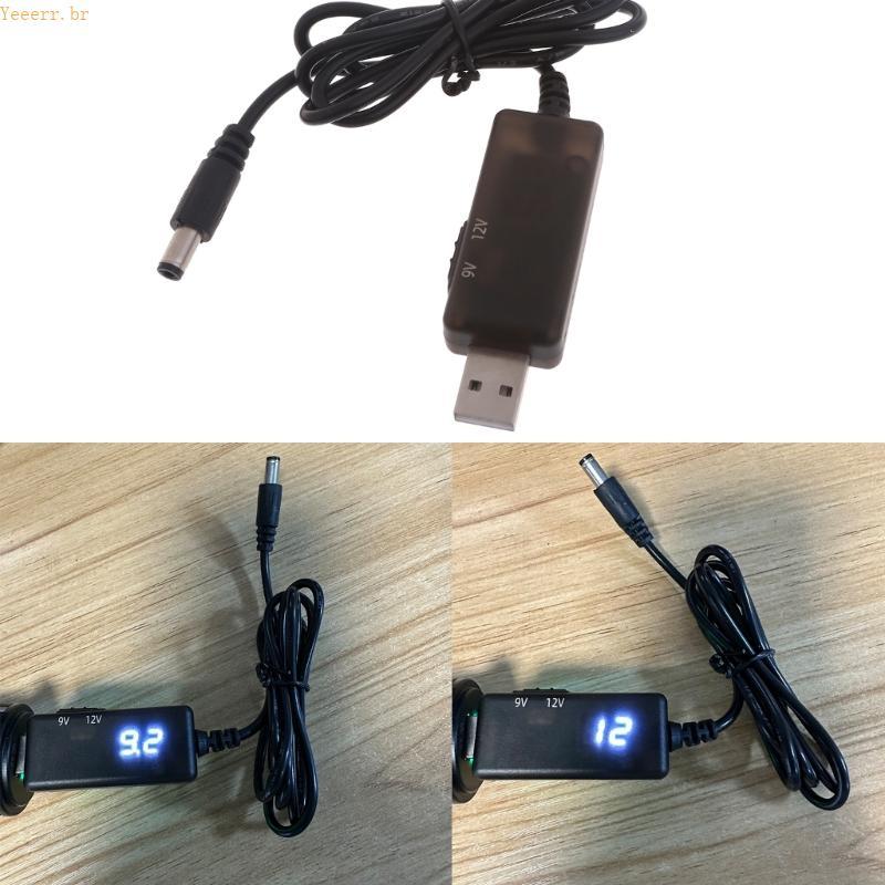 Alimentação USB Para DC5521 Display Digital Entrada 5V Saída 9V 12V