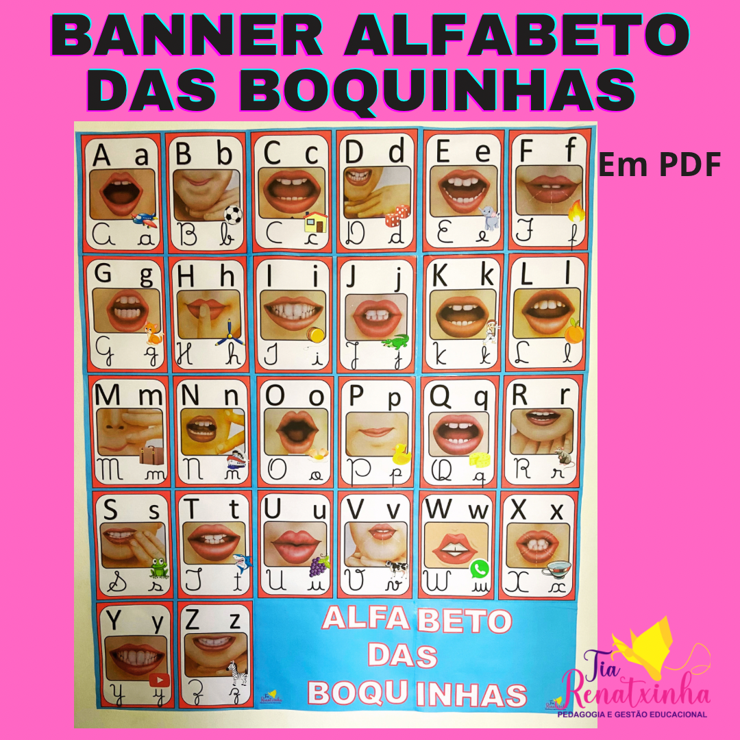 Banner Alfabeto das Boquinhas